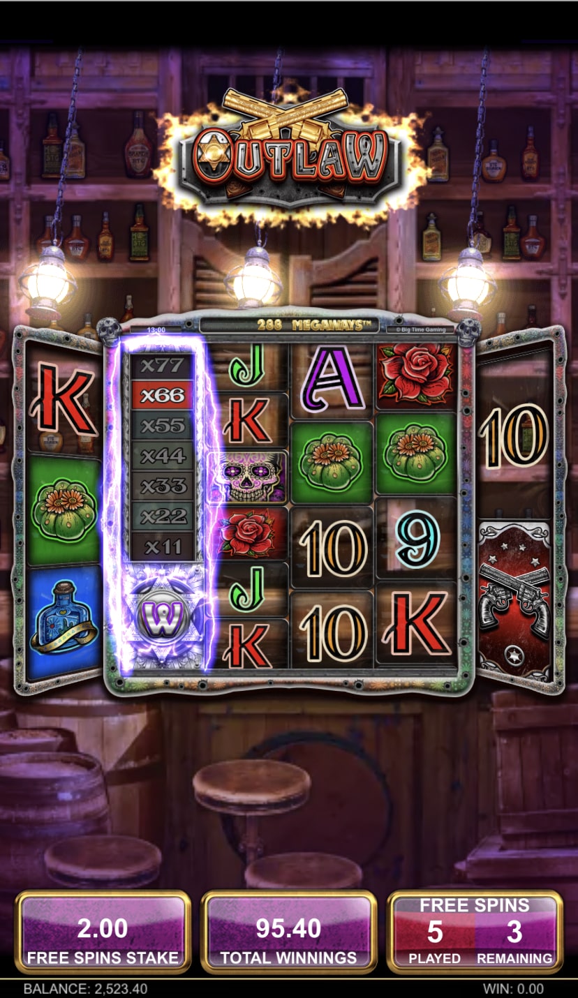 Outlaw slot DIZZY IN THE HEAD FREE SPINS